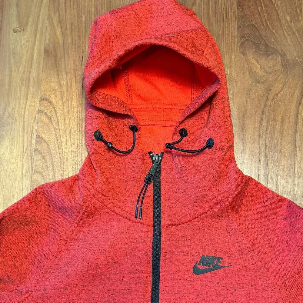 Nike Women's Running Jacket with Hood Red Heather Size S‎